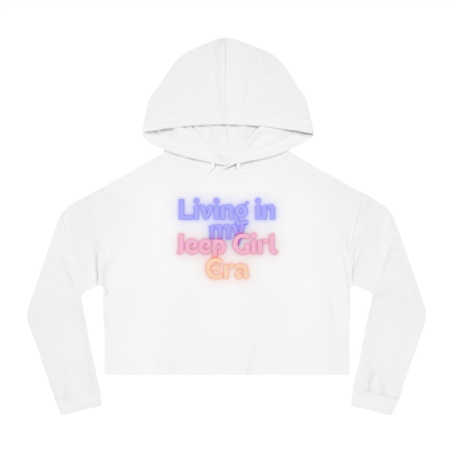 Living in my Jeep Girl Era Women’s Cropped Hooded Sweatshirt