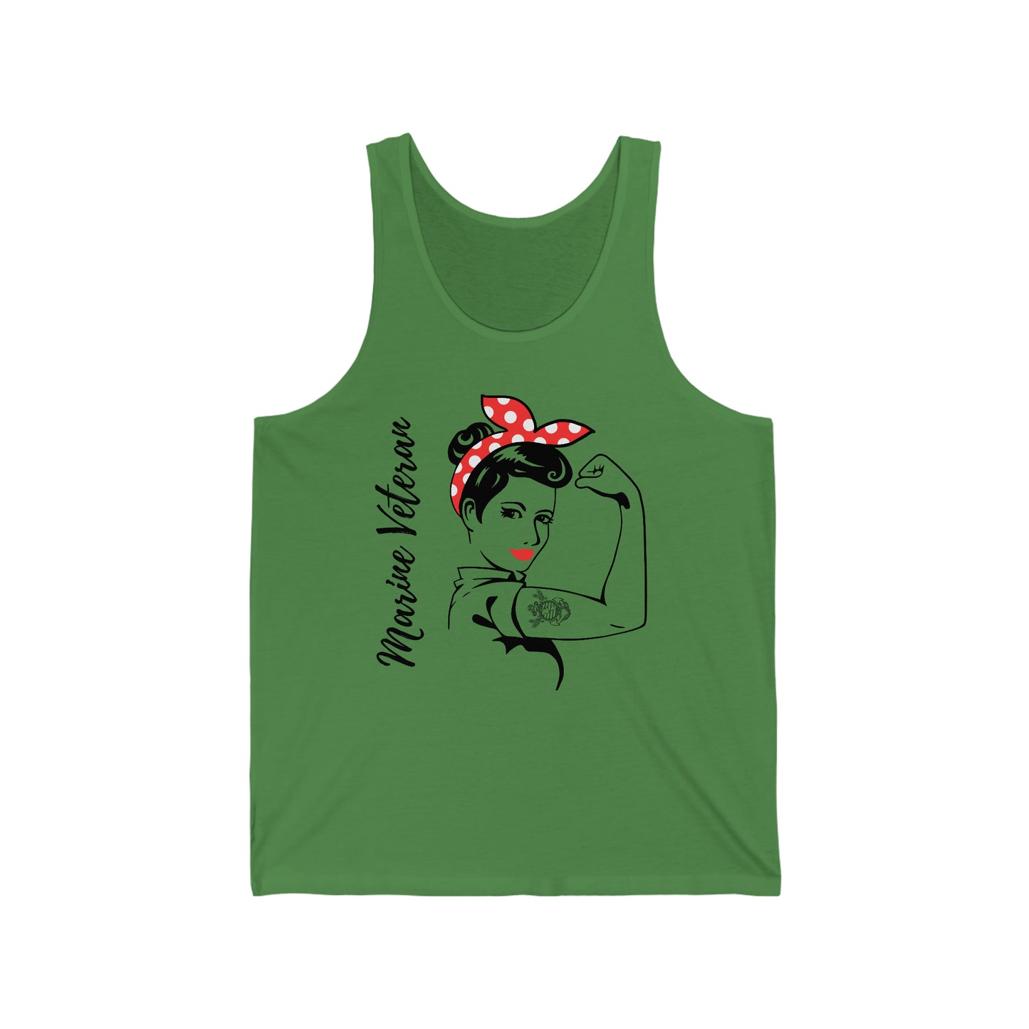 Female Marine Veteran Jersey Tank
