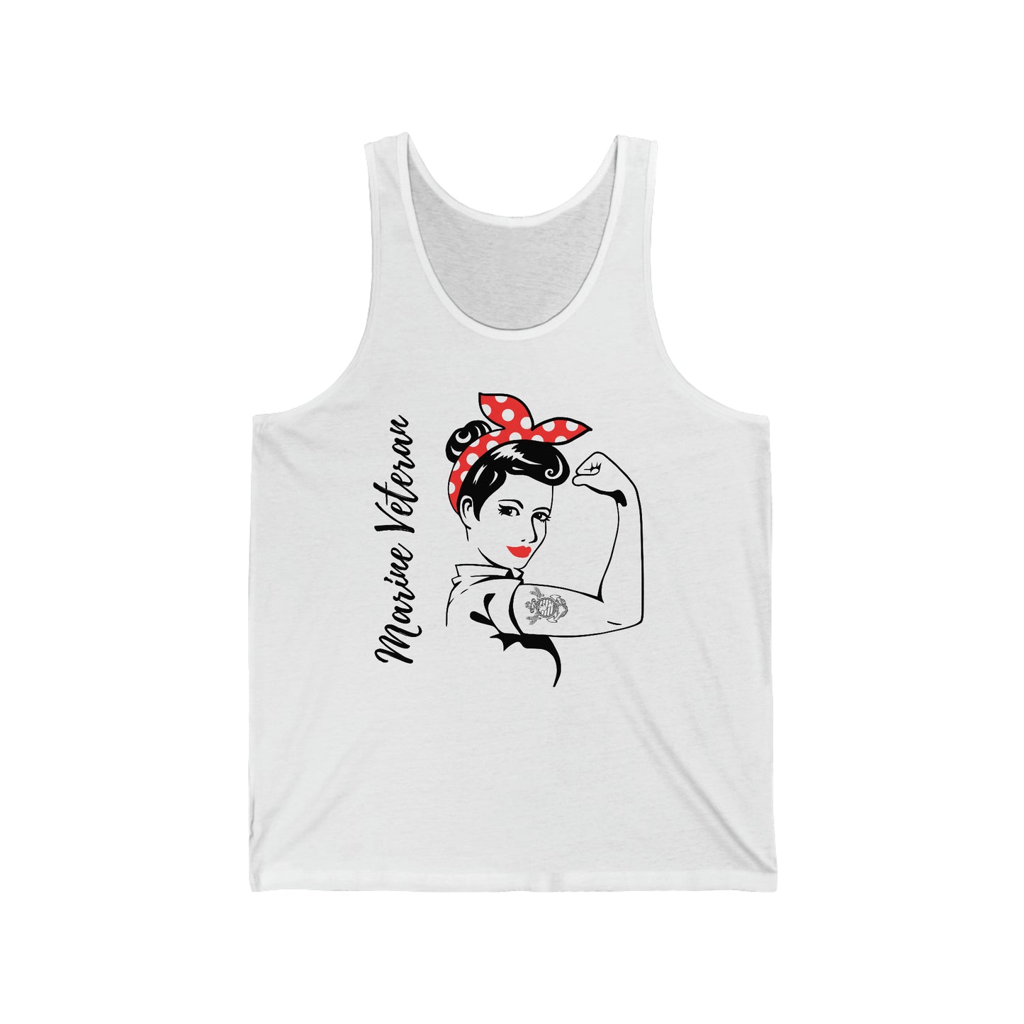 Female Marine Veteran Jersey Tank