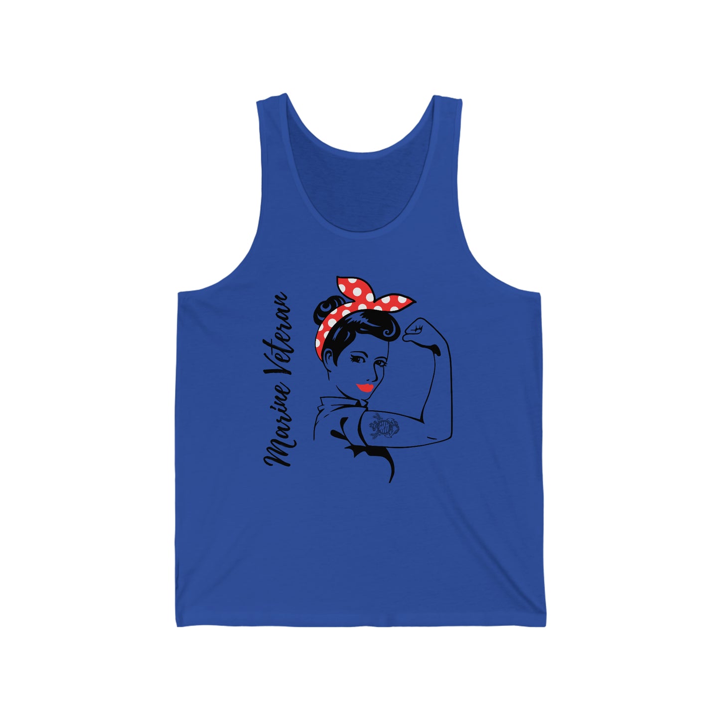 Female Marine Veteran Jersey Tank