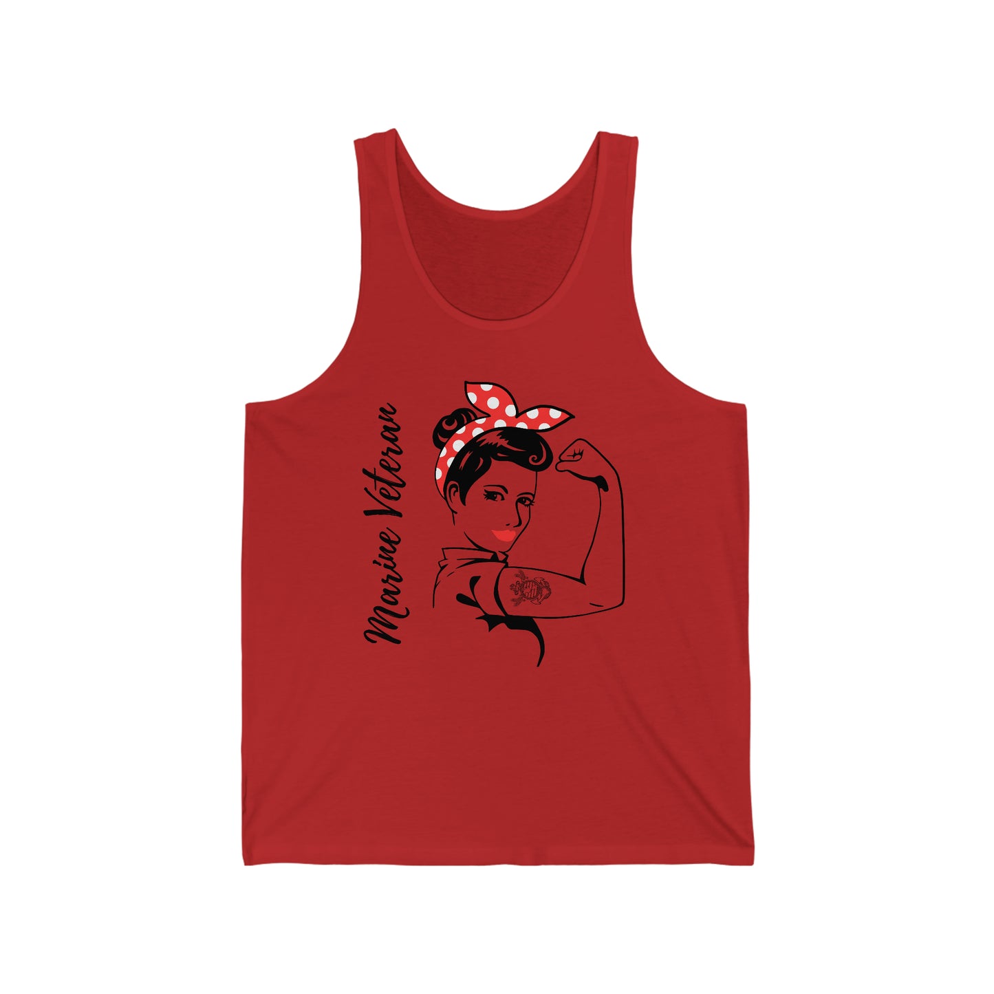 Female Marine Veteran Jersey Tank