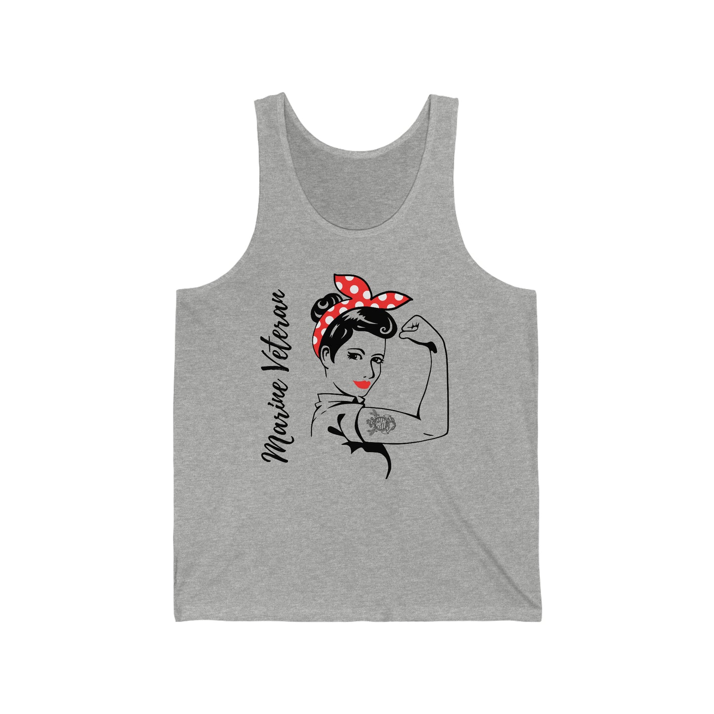 Female Marine Veteran Jersey Tank