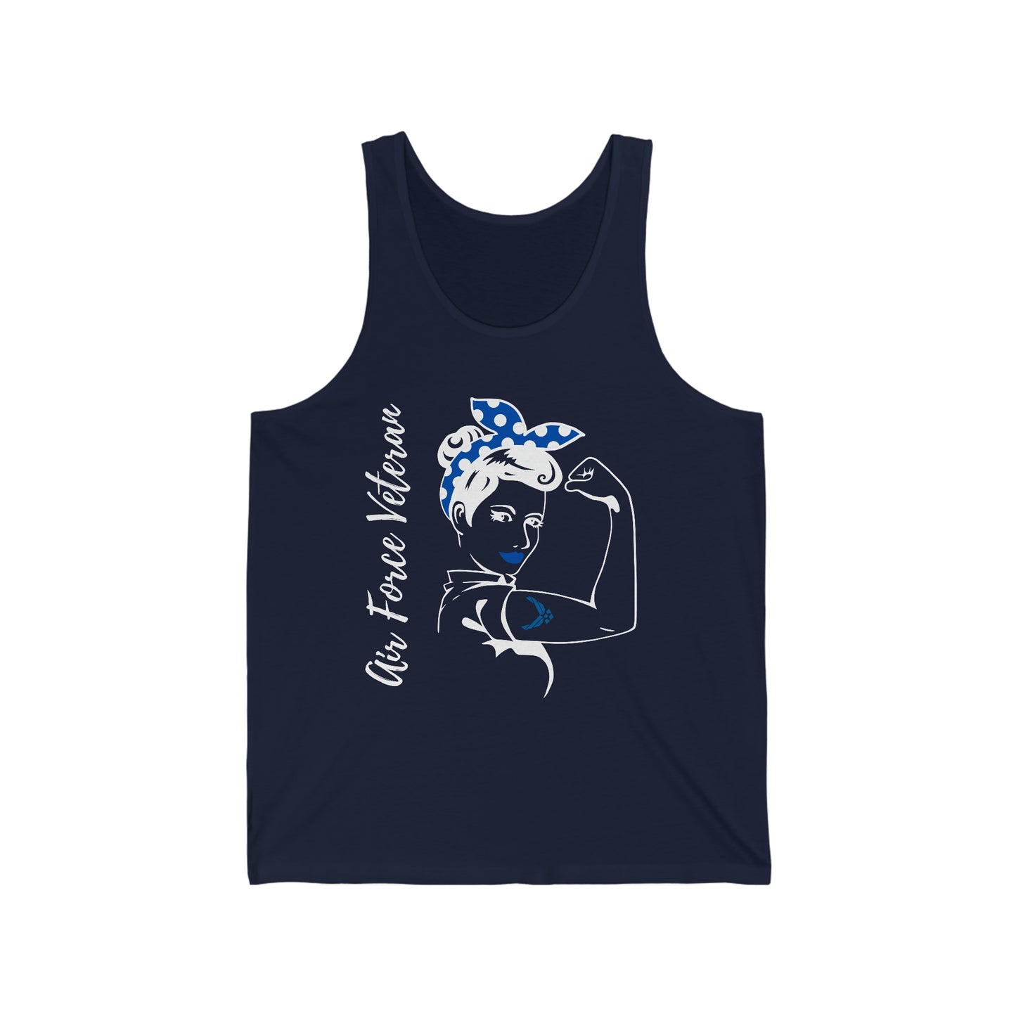 Female Air Force Veteran Jersey Tank