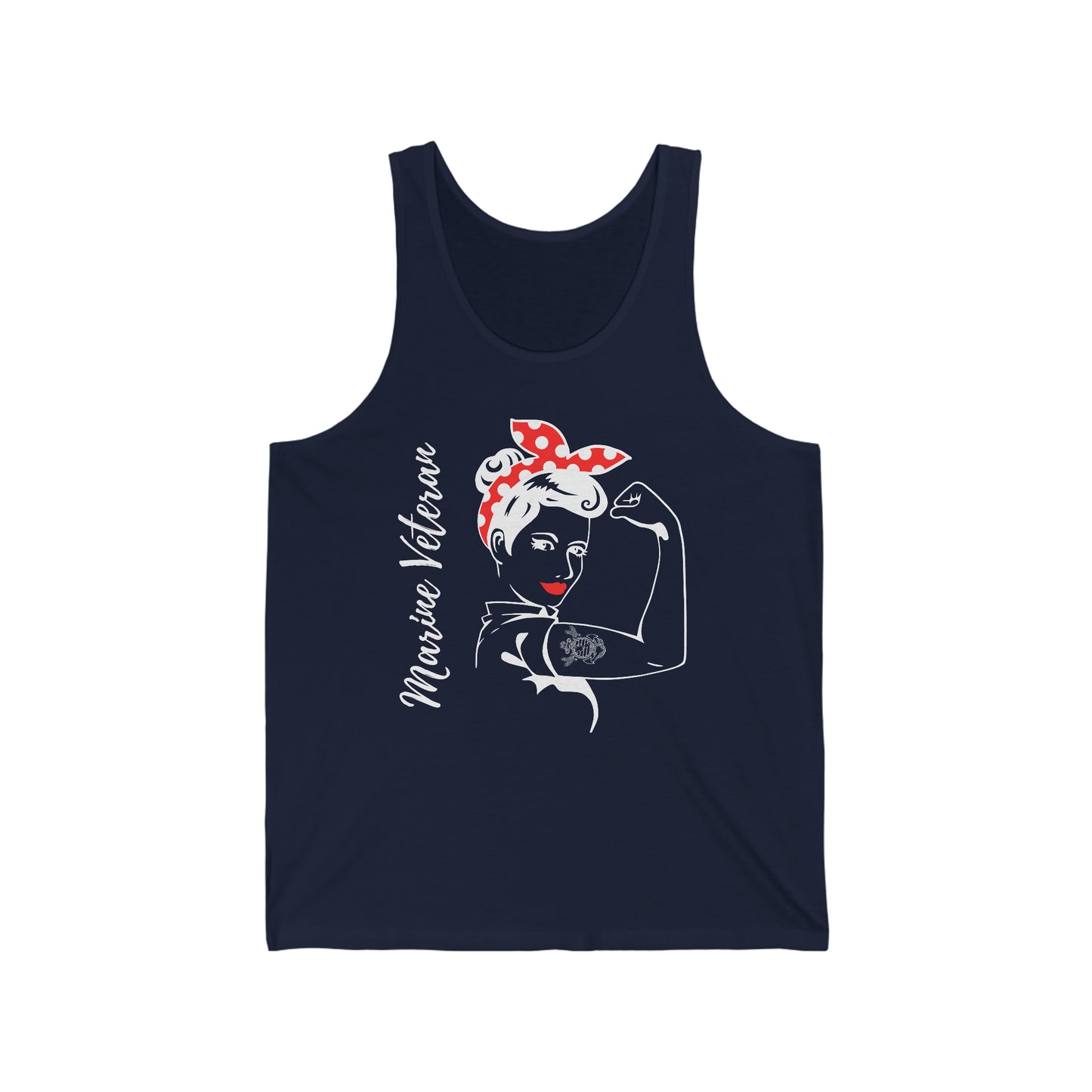 Female Marine Veteran Jersey Tank