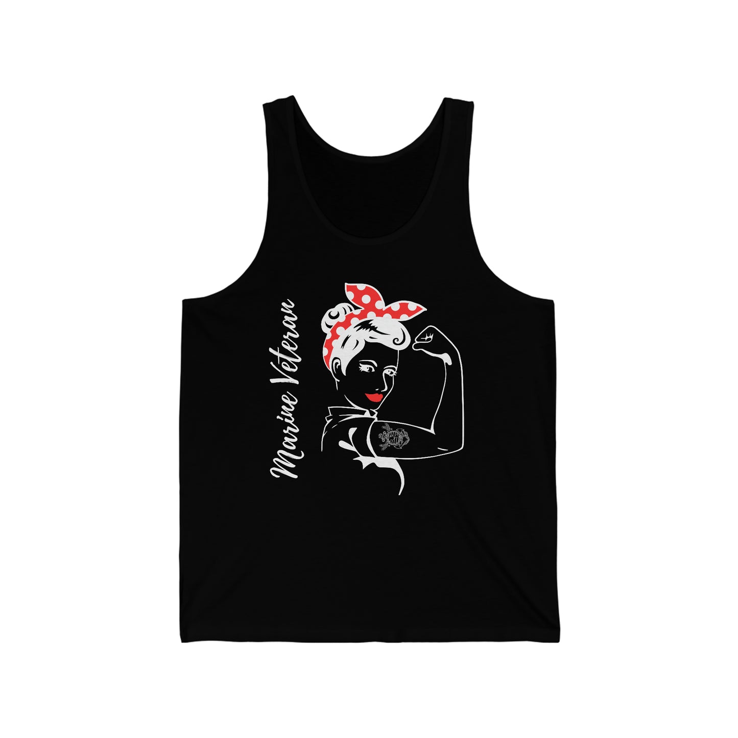 Female Marine Veteran Jersey Tank
