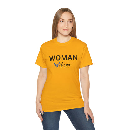 Woman Veteran - USAF - Ultra Cotton Tee