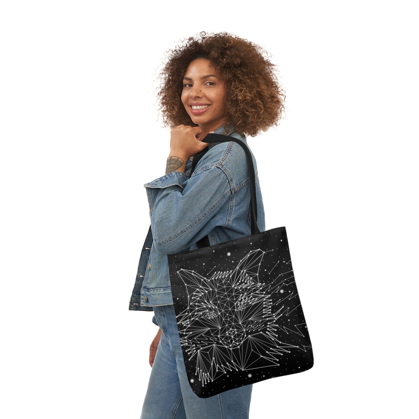 Fox Constellation Canvas Tote Bag