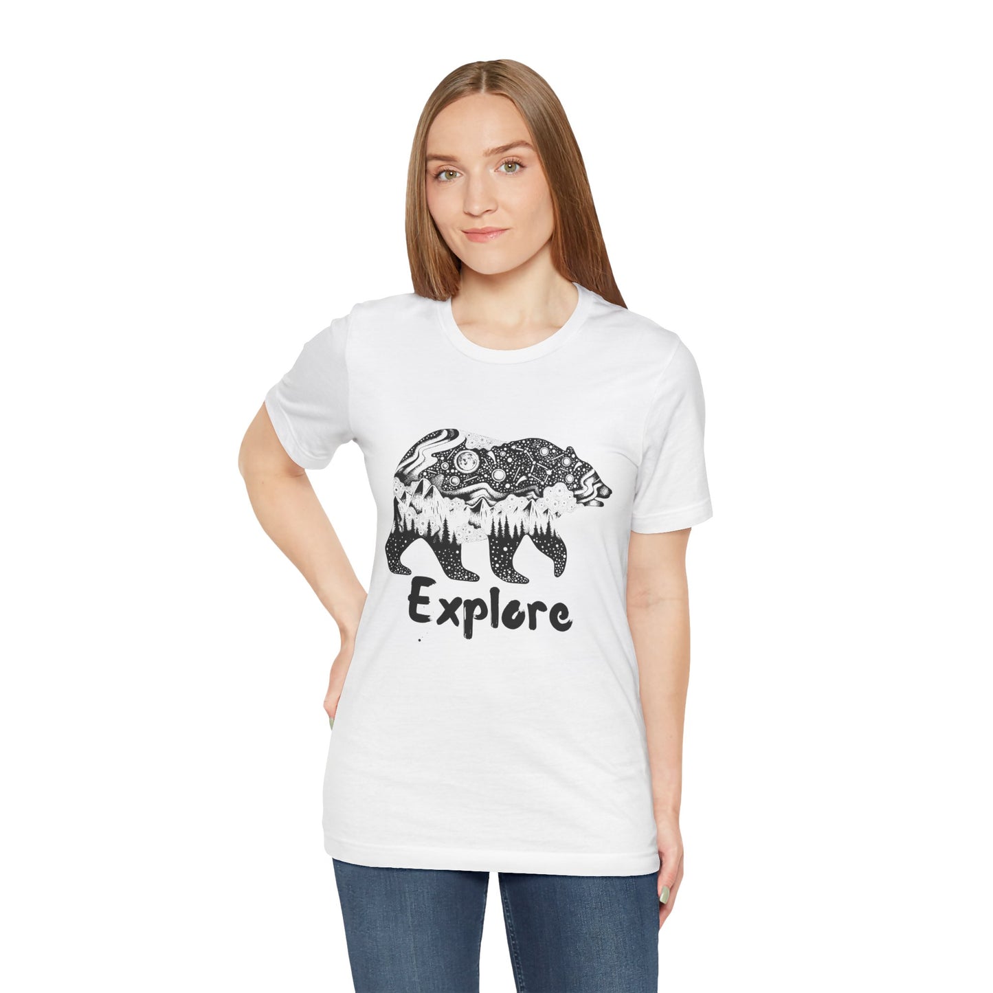 Bear Explore Unisex Jersey Short Sleeve Tee