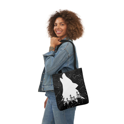 Howling Wolf Canvas Tote Bag