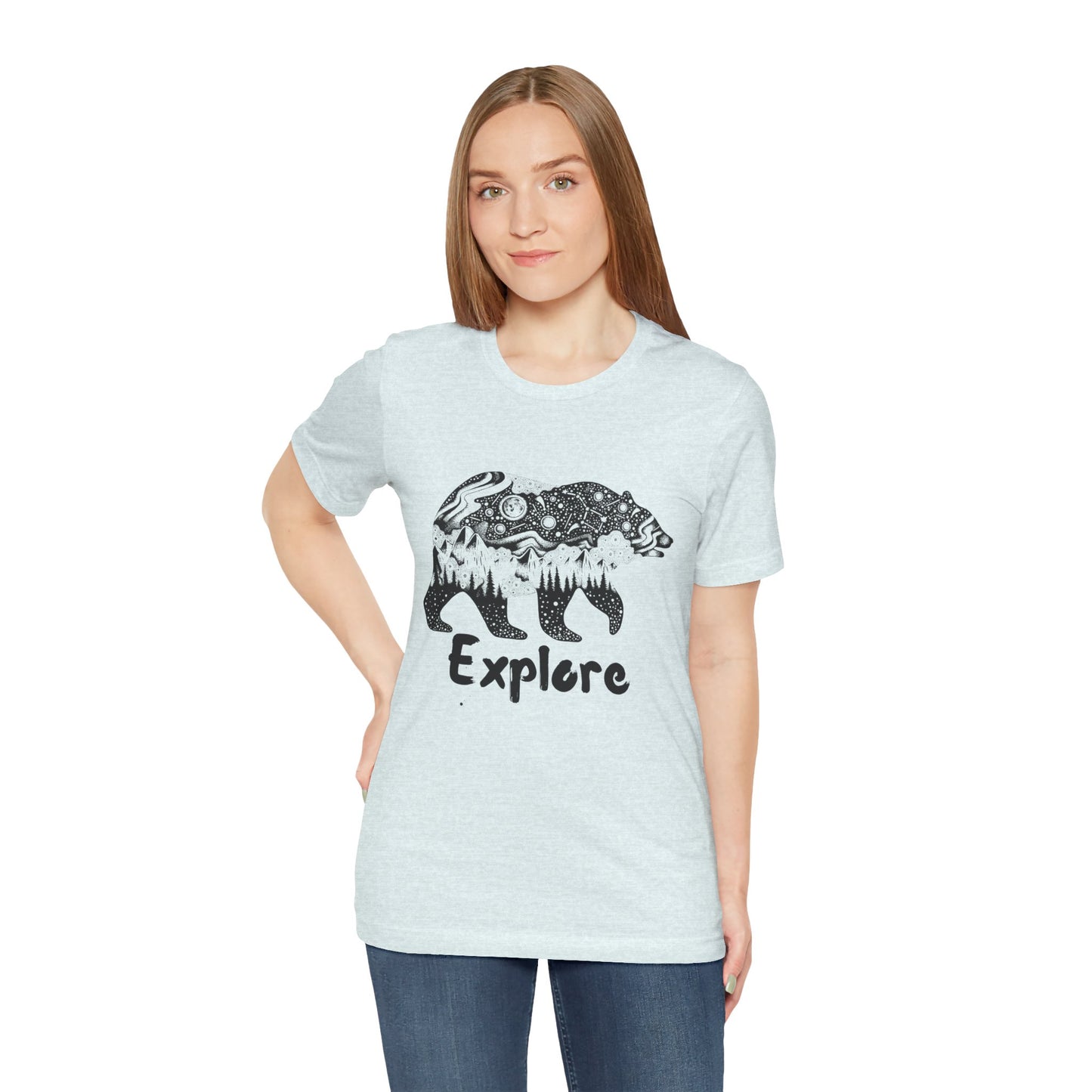 Bear Explore Unisex Jersey Short Sleeve Tee