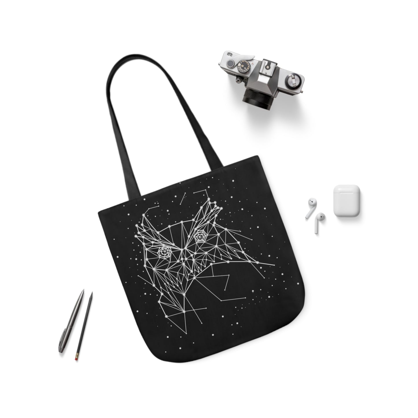 Owl Constellation Canvas Tote Bag