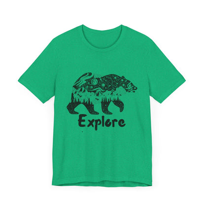 Bear Explore Unisex Jersey Short Sleeve Tee