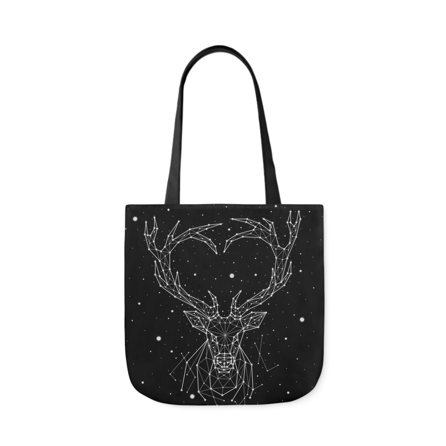 Deer Heart Constellation Canvas Tote Bag