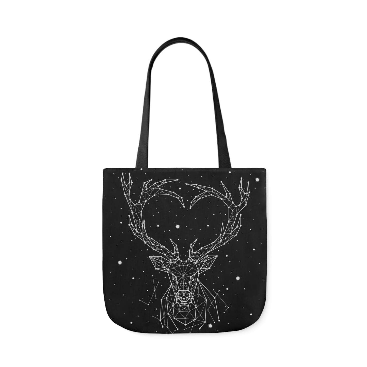 Deer Heart Constellation Canvas Tote Bag