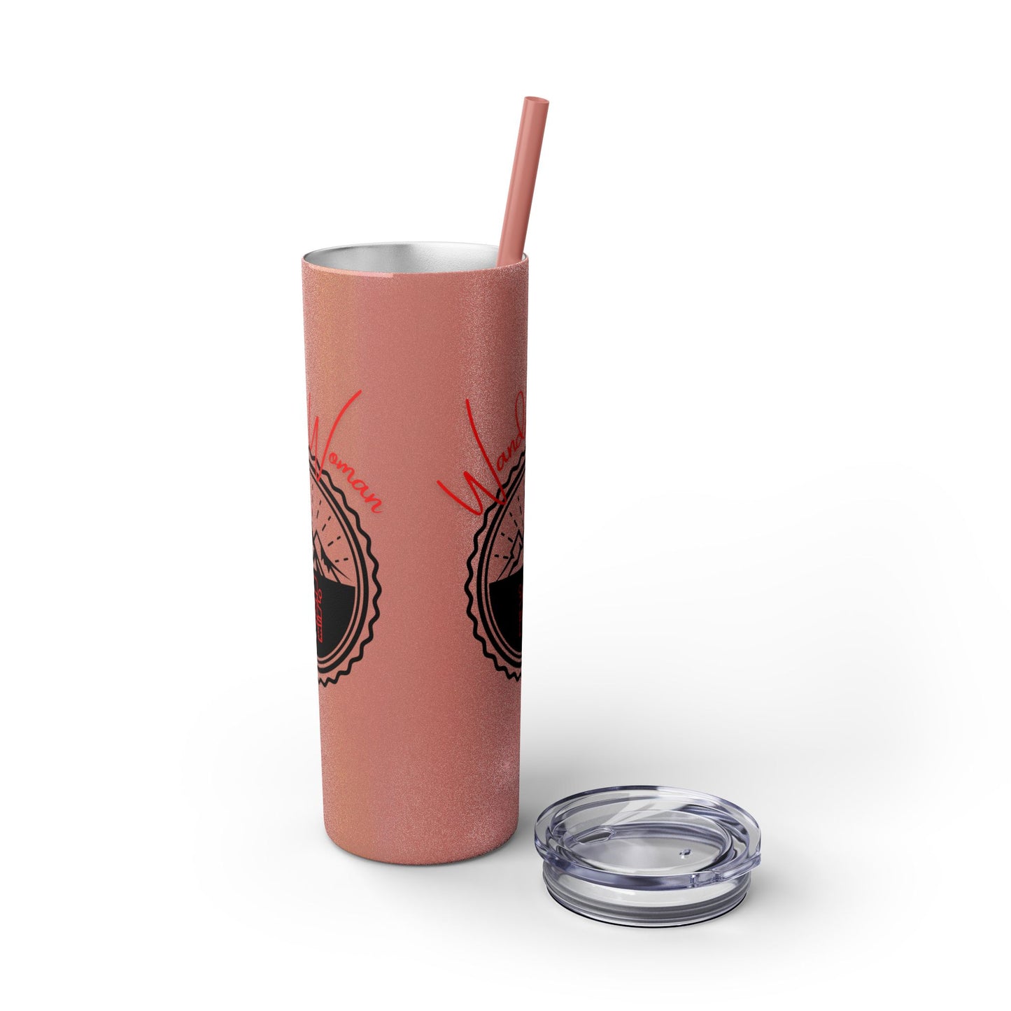 Wander Woman Skinny Tumbler with Straw, 20oz