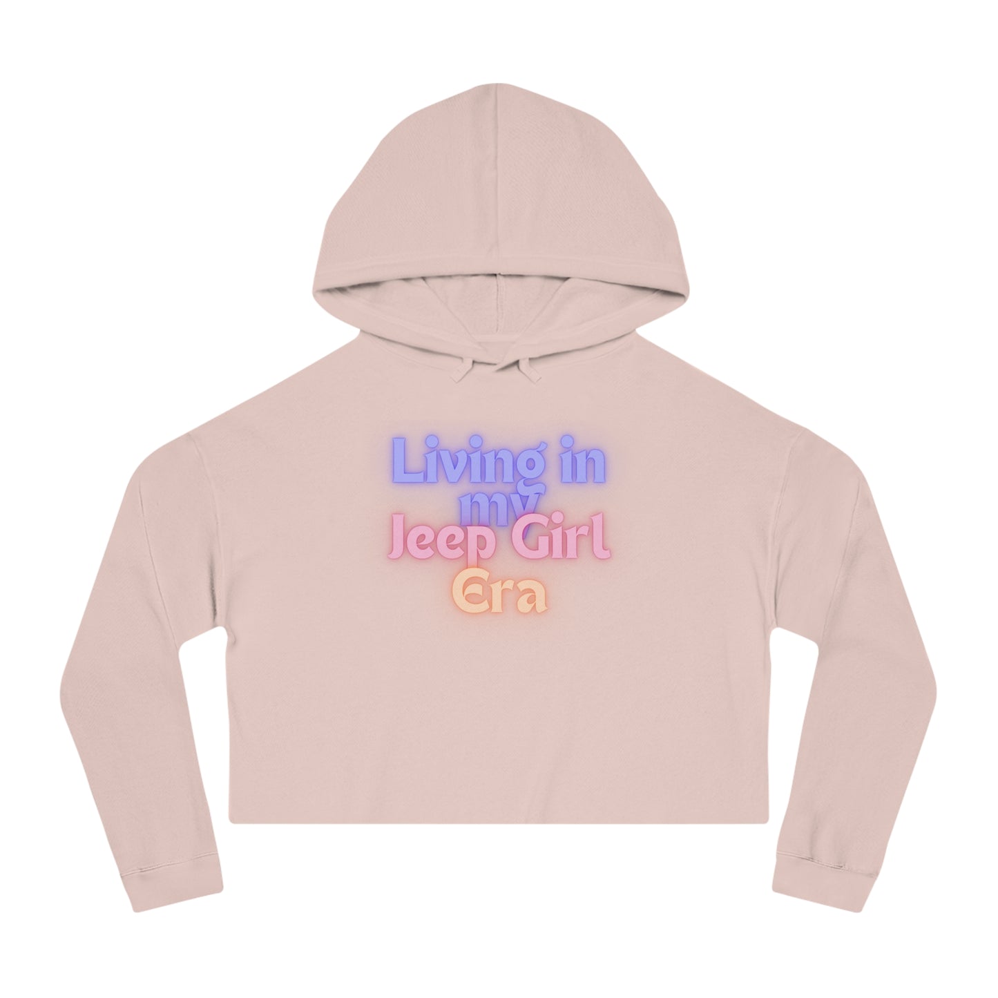 Living in my Jeep Girl Era Women’s Cropped Hooded Sweatshirt