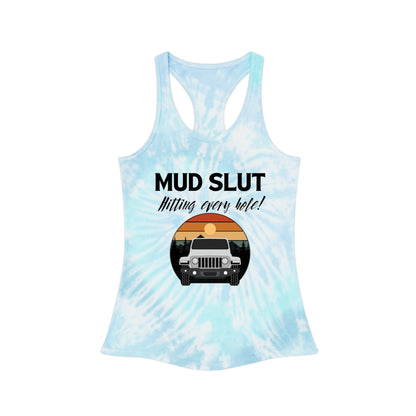 Mud Slut Tie Dye Racerback Tank Top