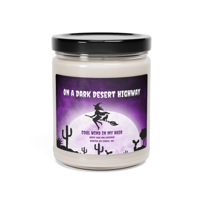 Dark Desert Highway White Sage and Lavender Scented Soy Candle