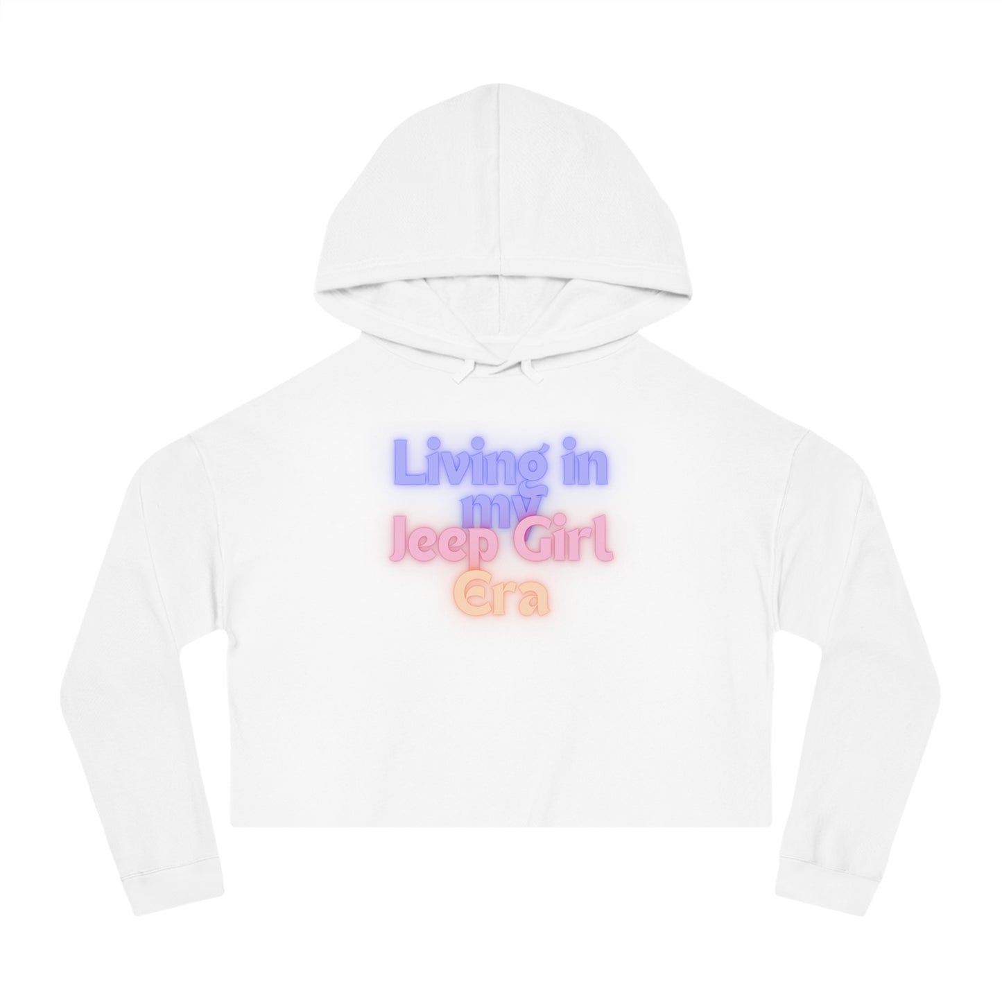 Living in my Jeep Girl Era Women’s Cropped Hooded Sweatshirt