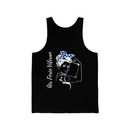 Female Air Force Veteran Jersey Tank