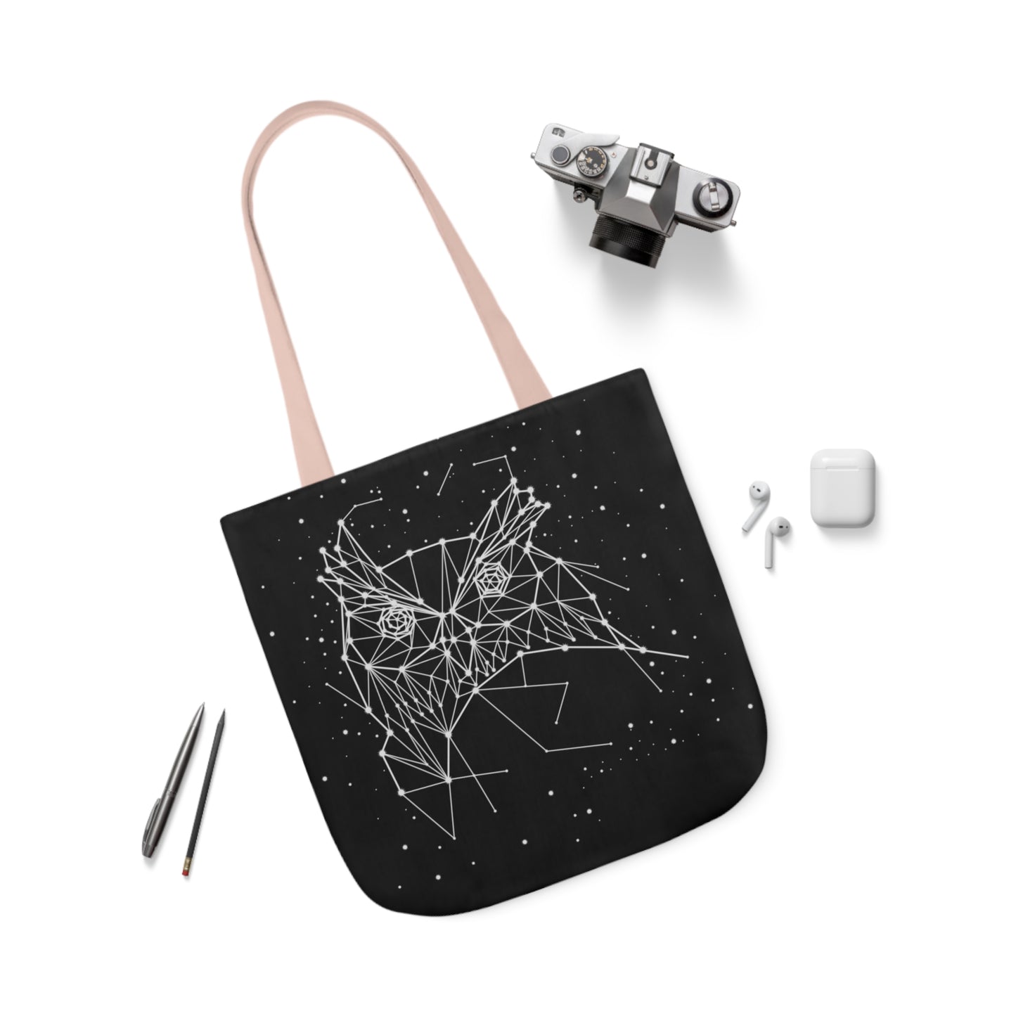 Owl Constellation Canvas Tote Bag