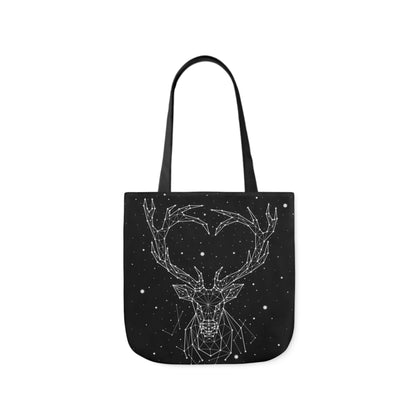 Deer Heart Constellation Canvas Tote Bag