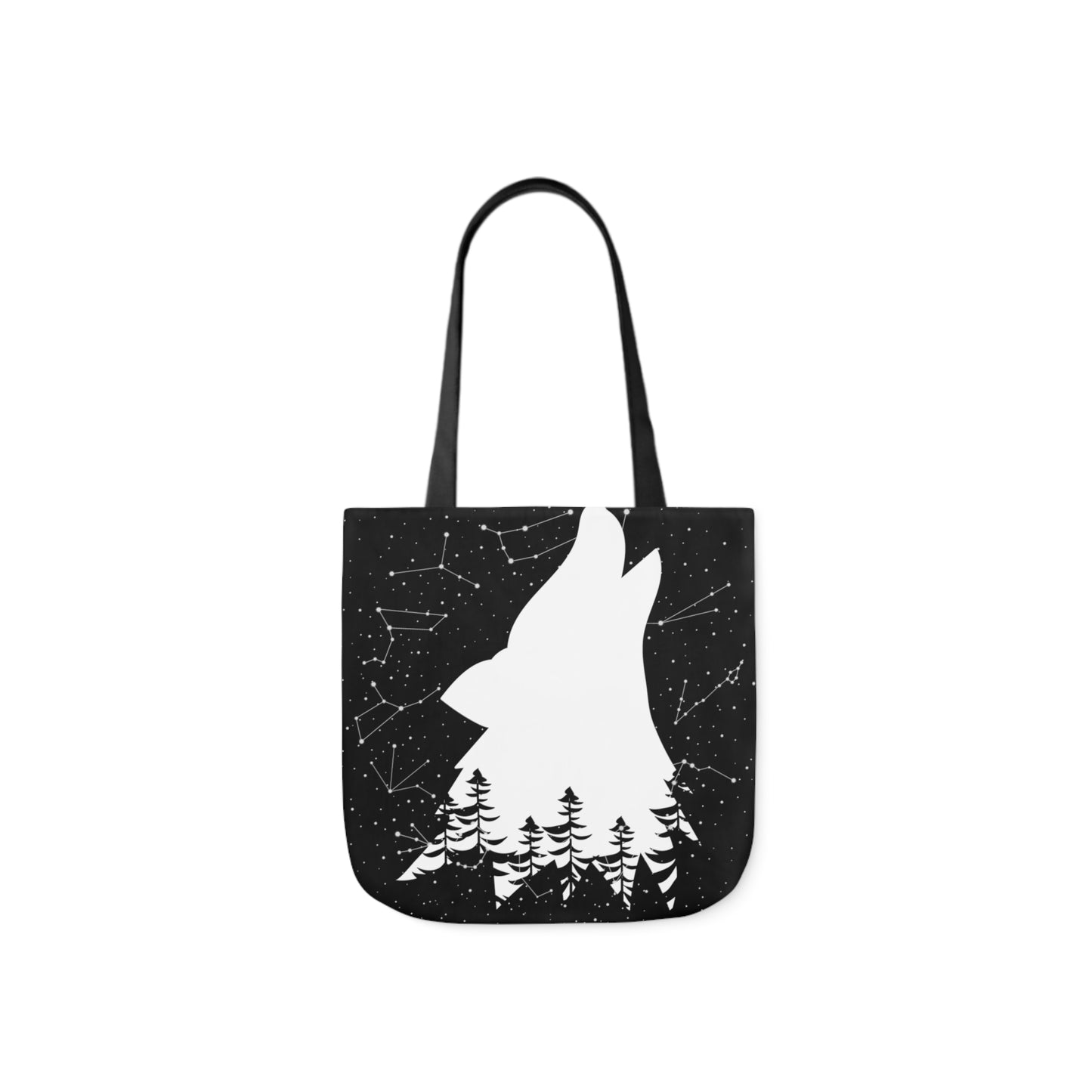 Howling Wolf Canvas Tote Bag