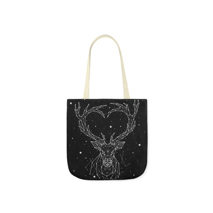 Deer Heart Constellation Canvas Tote Bag