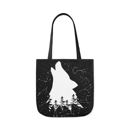 Howling Wolf Canvas Tote Bag