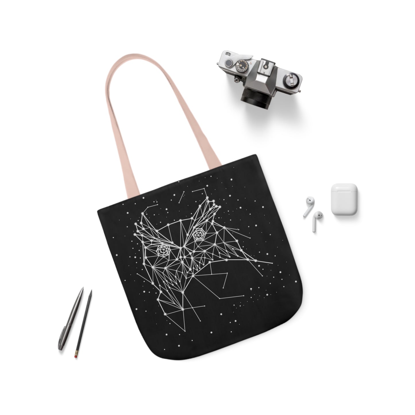 Owl Constellation Canvas Tote Bag