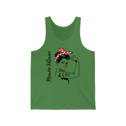 Female Marine Veteran Jersey Tank