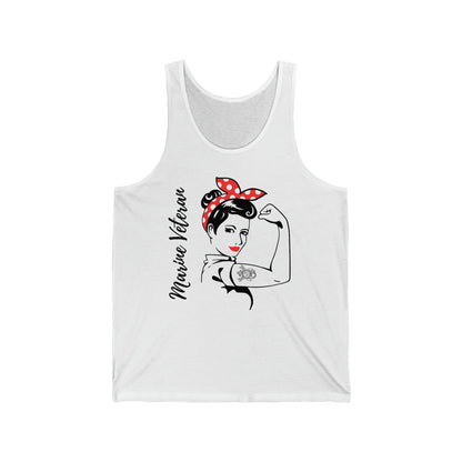 Female Marine Veteran Jersey Tank