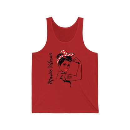 Female Marine Veteran Jersey Tank