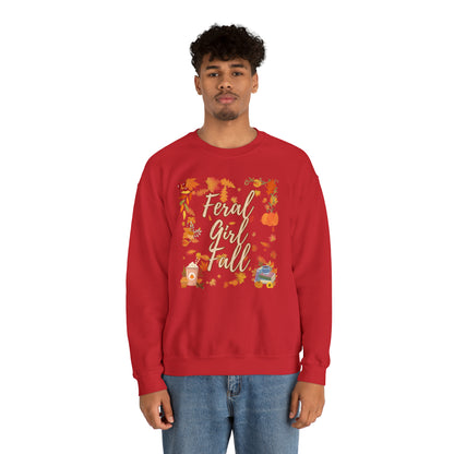 Feral Girl Fall Crewneck Sweatshirt