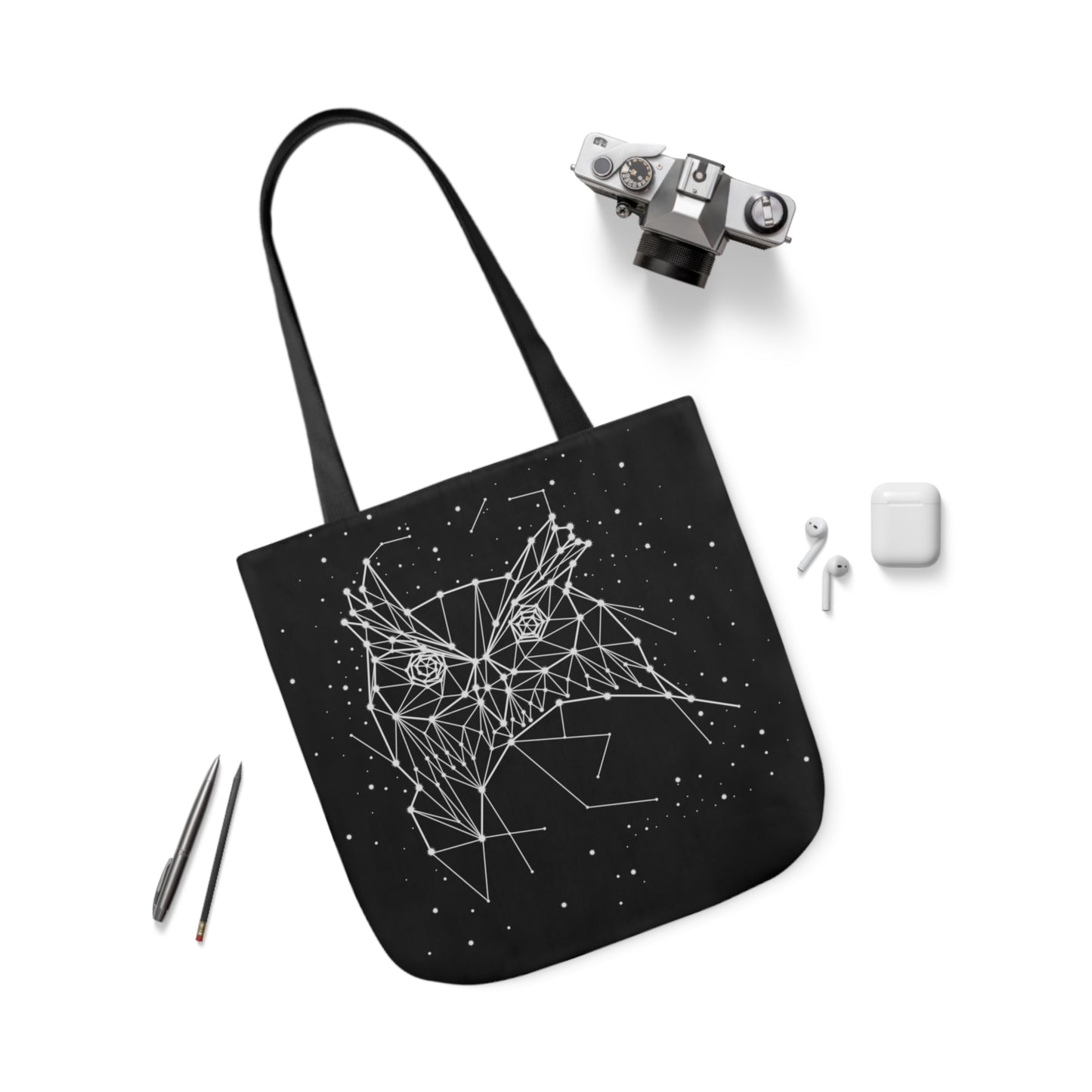 Owl Constellation Canvas Tote Bag