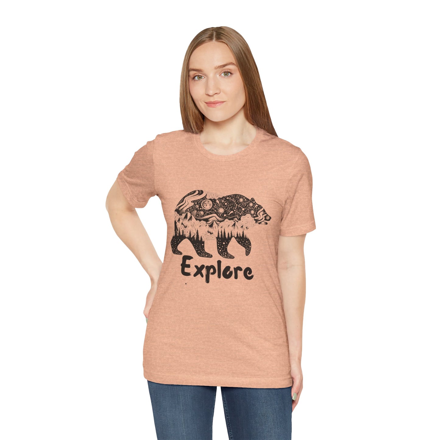 Bear Explore Unisex Jersey Short Sleeve Tee