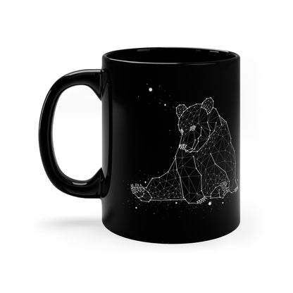 Owl and Bear Constellations 11oz Black Mug