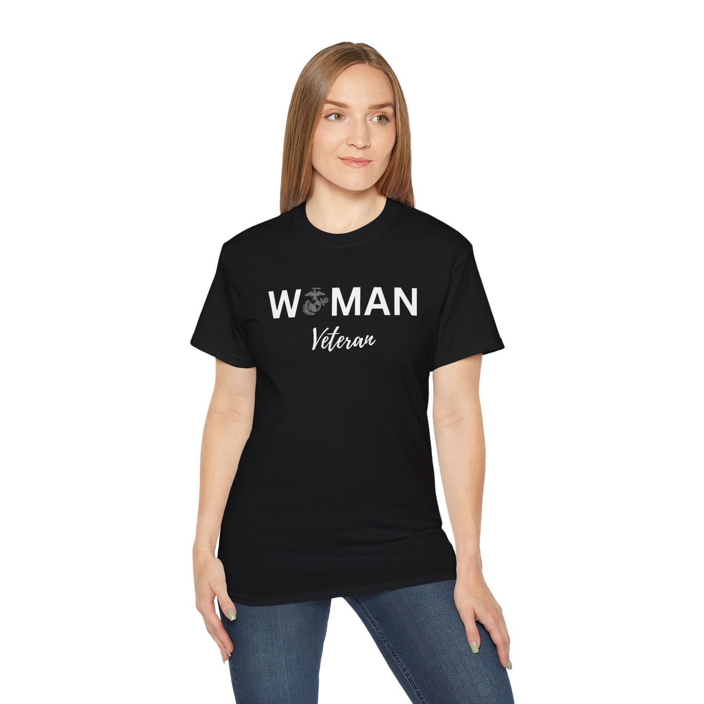 Woman Veteran - USMC - Ultra Cotton Tee