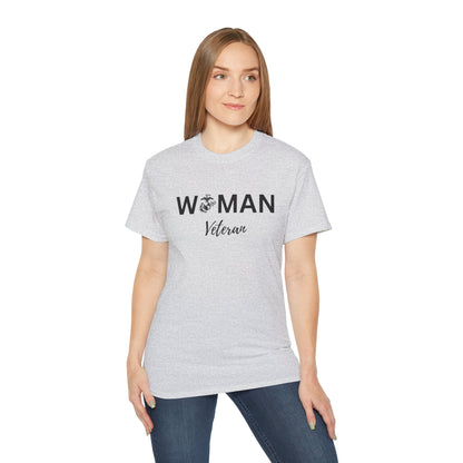 Woman Veteran - USMC - Ultra Cotton Tee