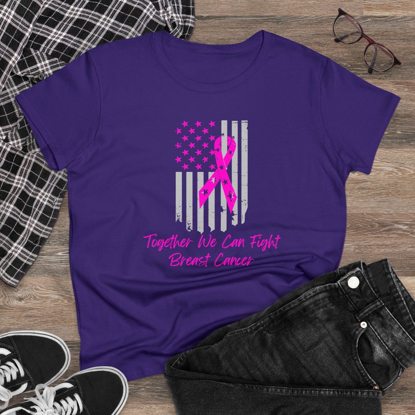 Together We Can Fight Cotton Tee