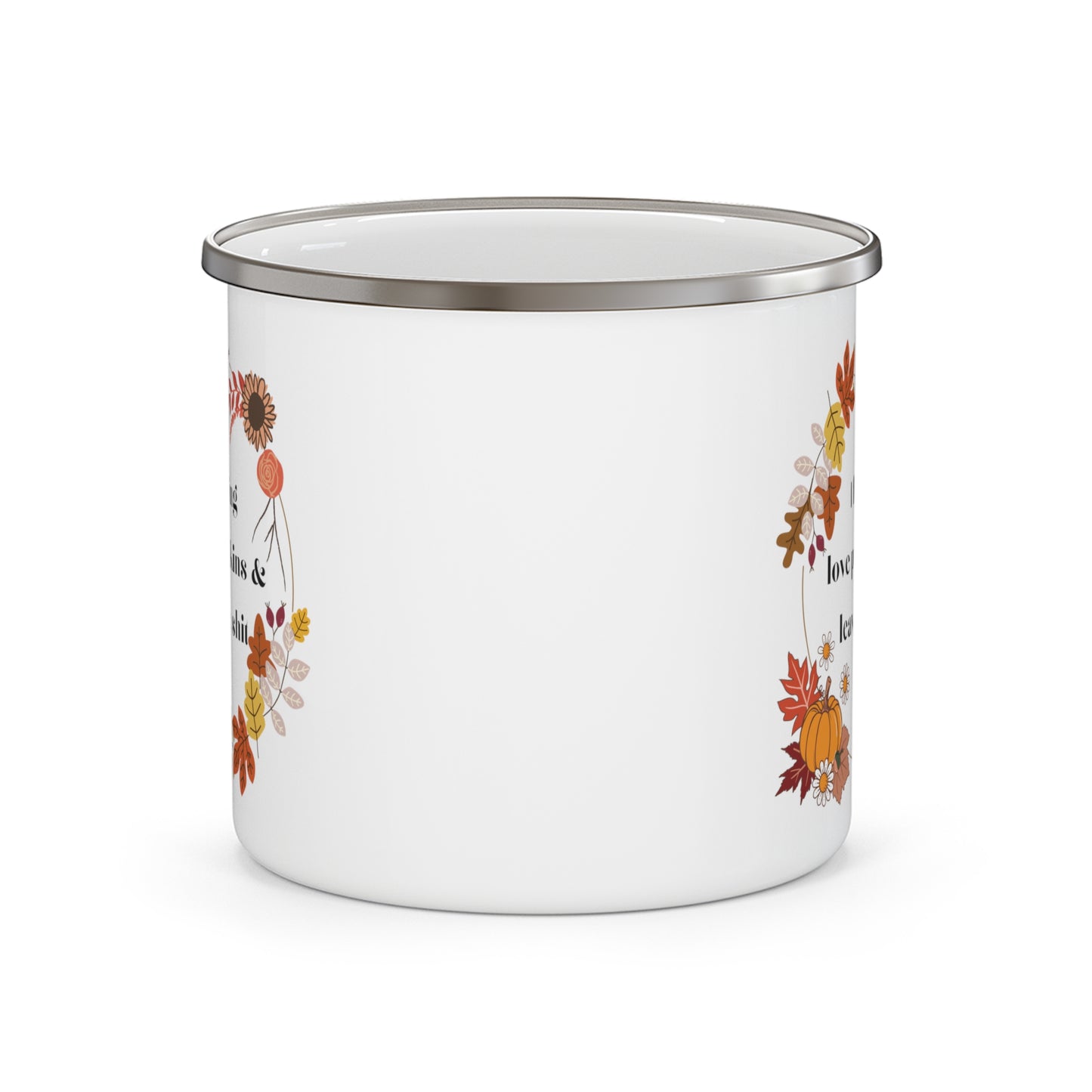 F*king Love Fall Enamel Camping Mug