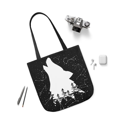 Howling Wolf Canvas Tote Bag