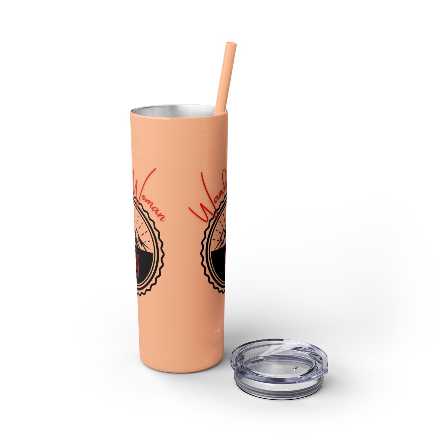 Wander Woman Skinny Tumbler with Straw, 20oz