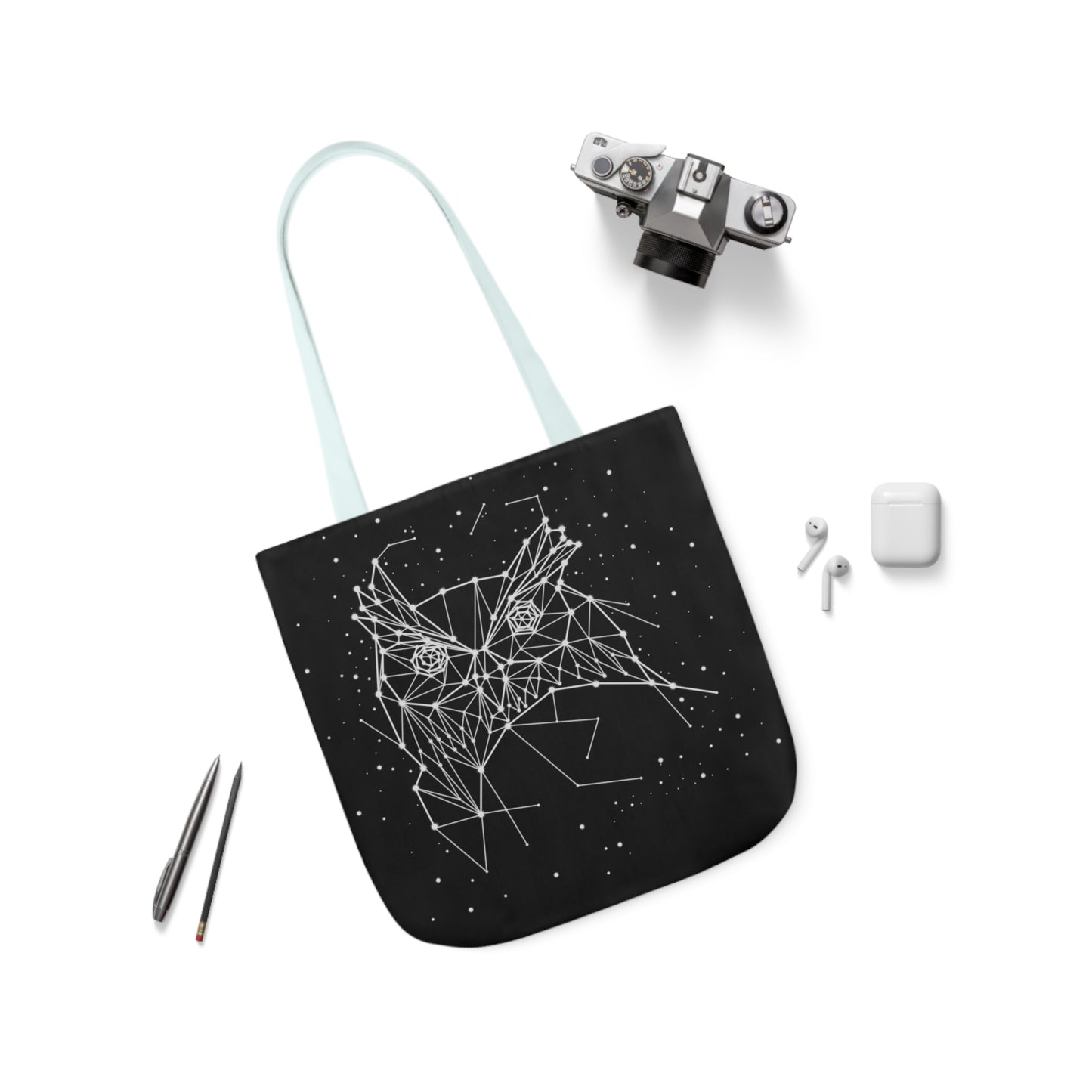 Owl Constellation Canvas Tote Bag