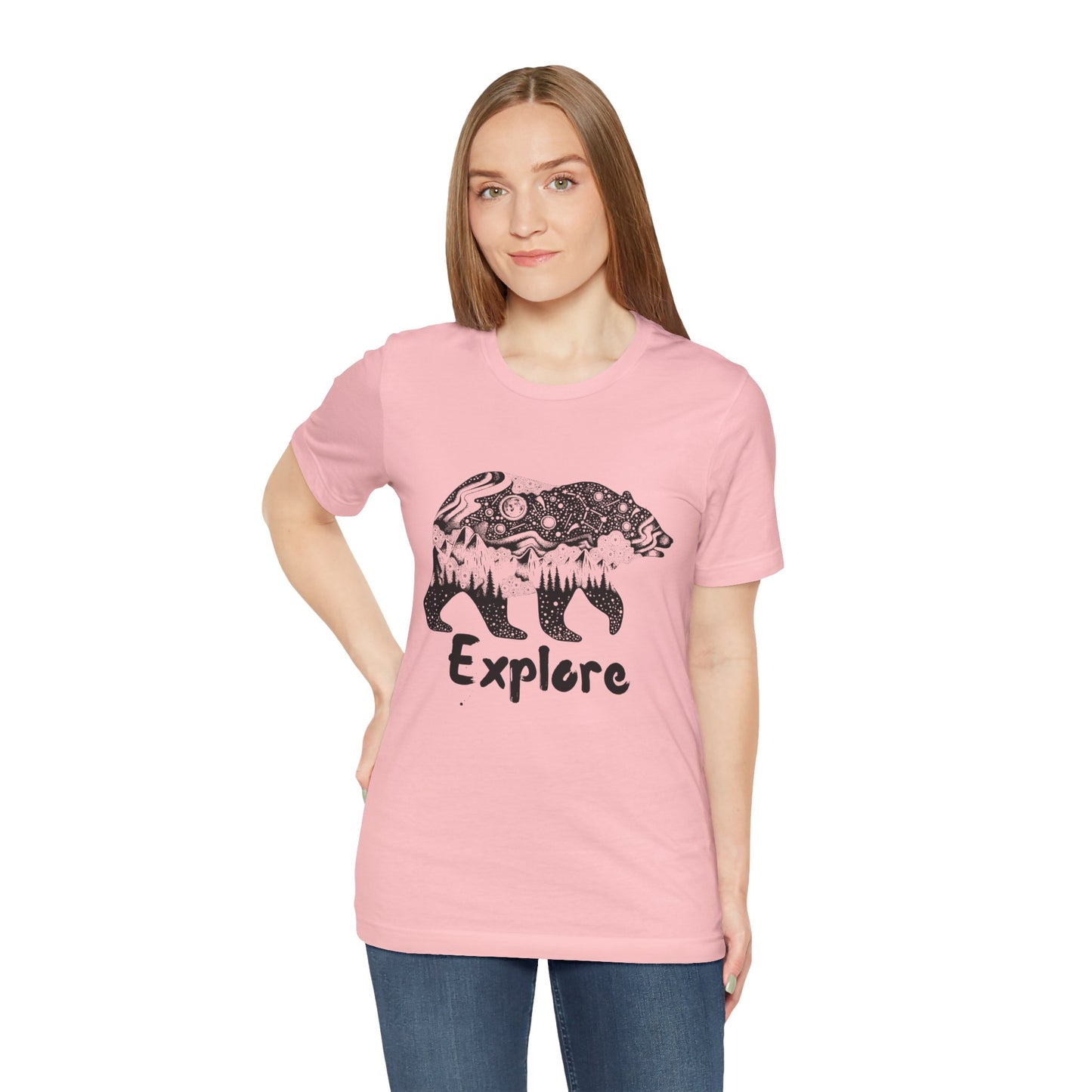 Bear Explore Unisex Jersey Short Sleeve Tee