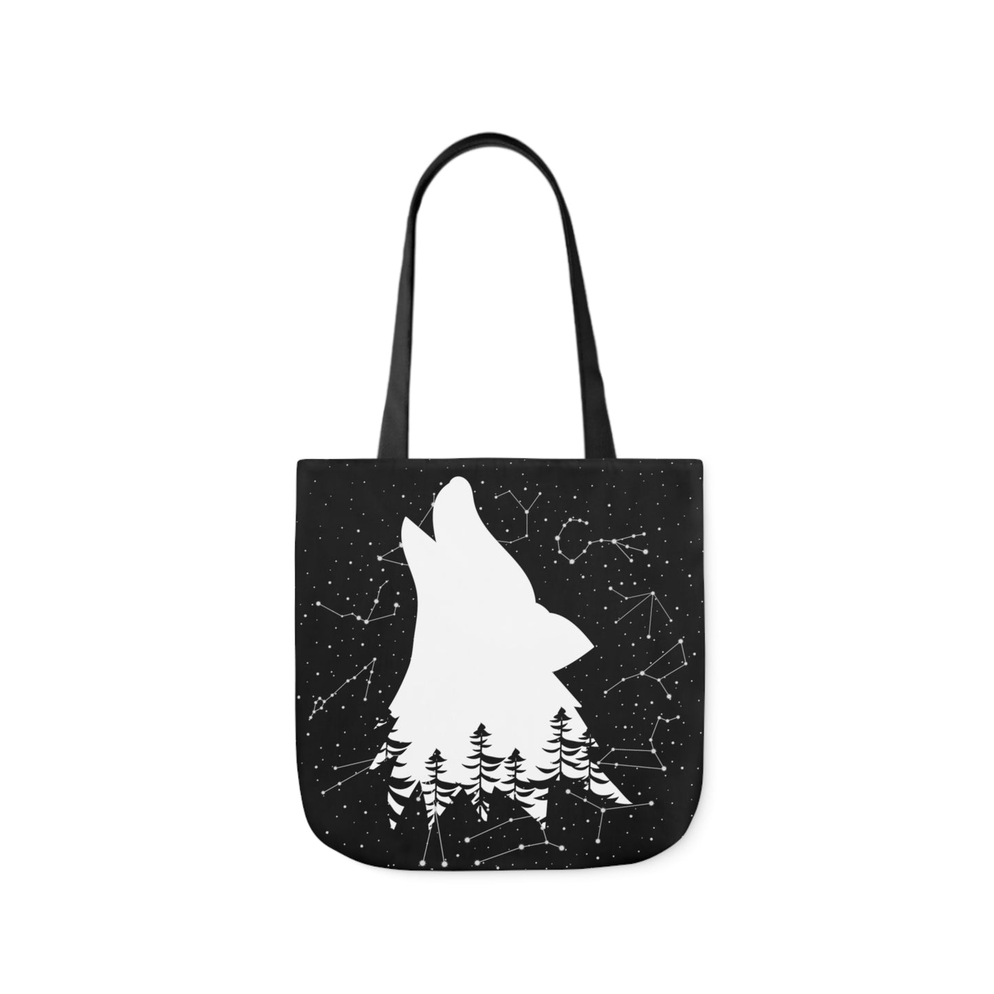 Howling Wolf Canvas Tote Bag