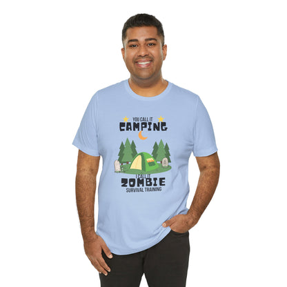 Zombie Survival Training Unisex Jersey Short Sleeve Tee