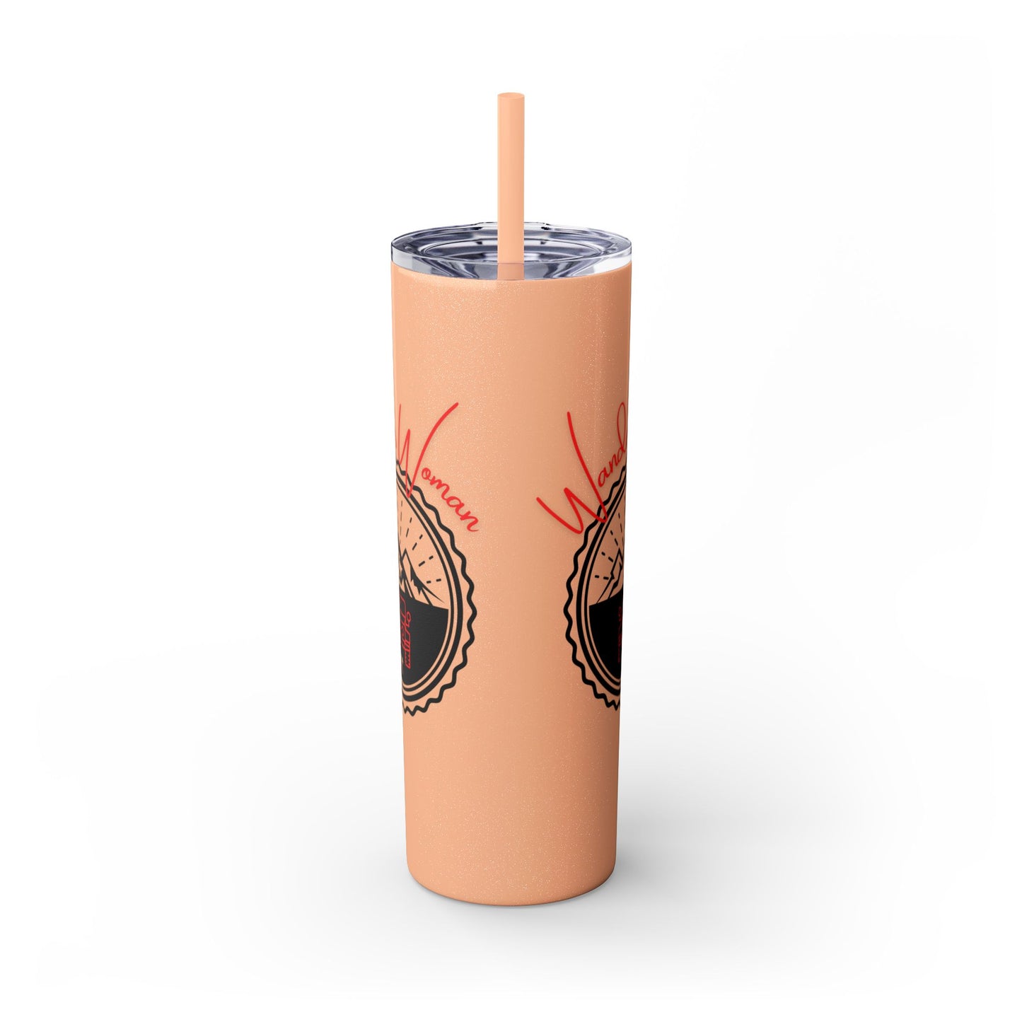 Wander Woman Skinny Tumbler with Straw, 20oz