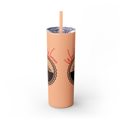 Wander Woman Skinny Tumbler with Straw, 20oz