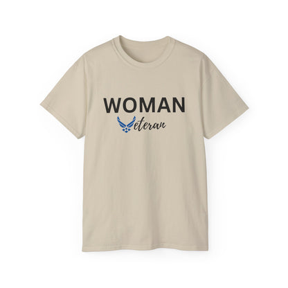 Woman Veteran - USAF - Ultra Cotton Tee